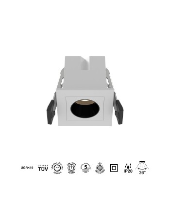 BLAU * FOCO EMPOTRAR 1L 3W  3000K BLANCO